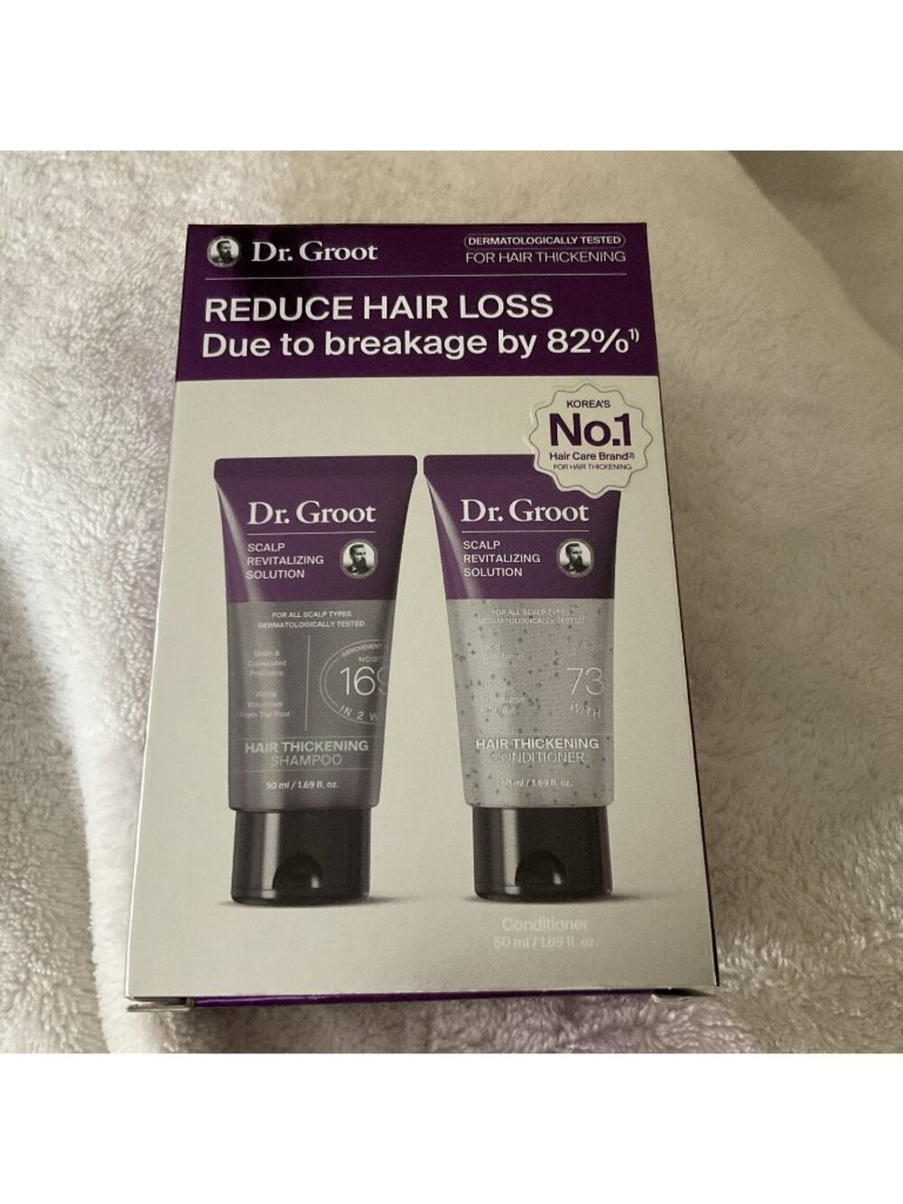 Dr. Groot Hair Thickening Scalp Revitalizing Shampoo & Conditioner Travel 50ml